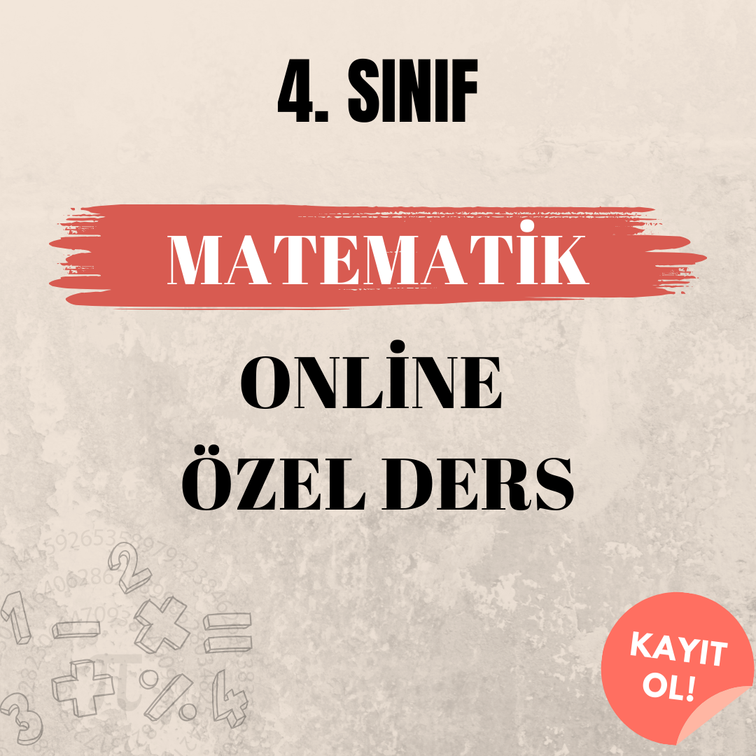 4. Sınıf Matematik Online Özel Ders