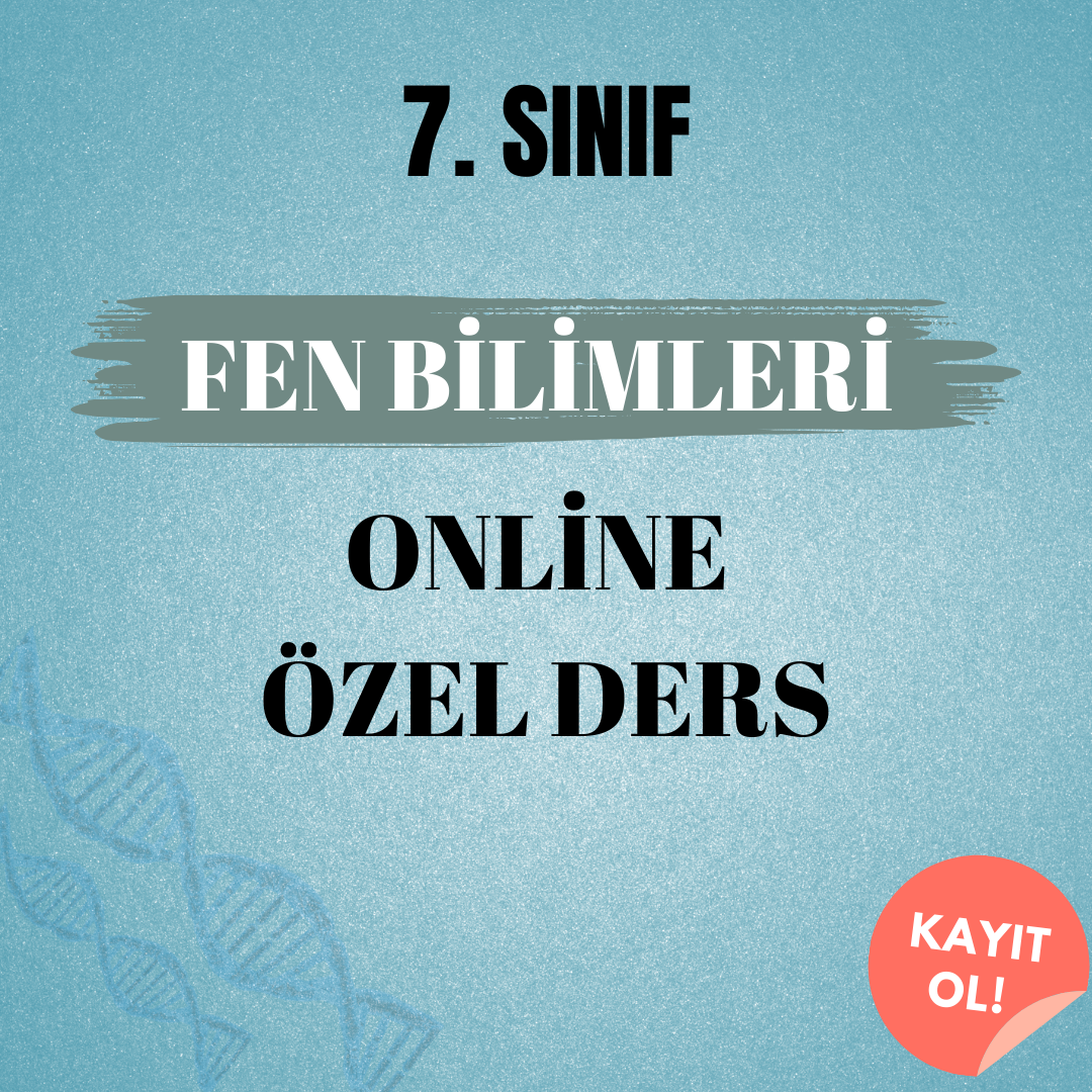7. Sınıf Fen Bilimleri Online Özel Ders