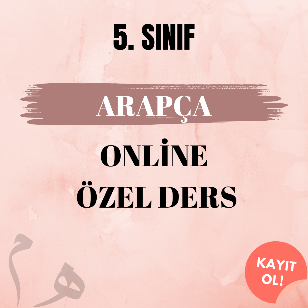 5. Sınıf Arapça Online Özel Ders