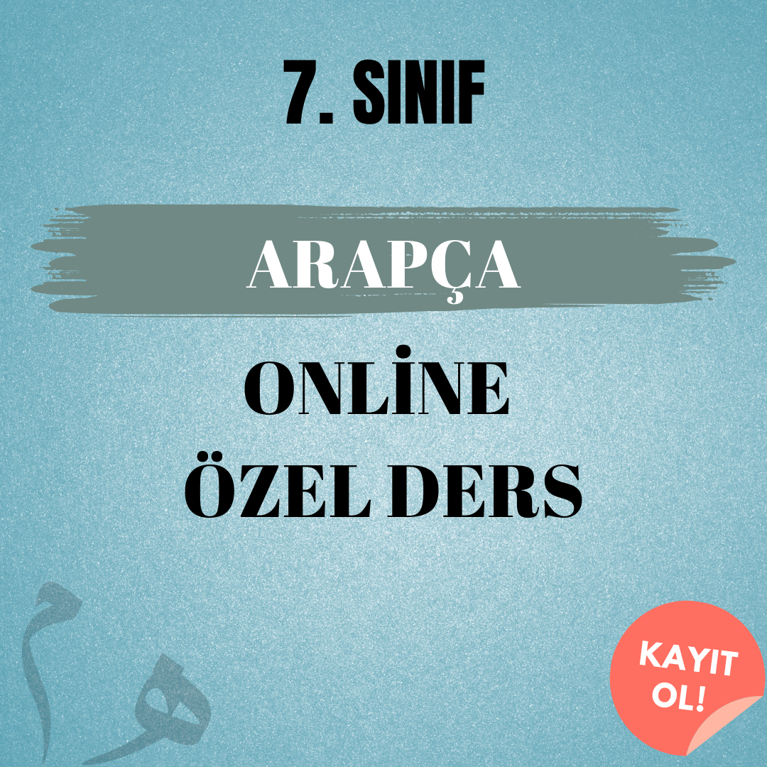 7. Sınıf Arapça Online Özel Ders