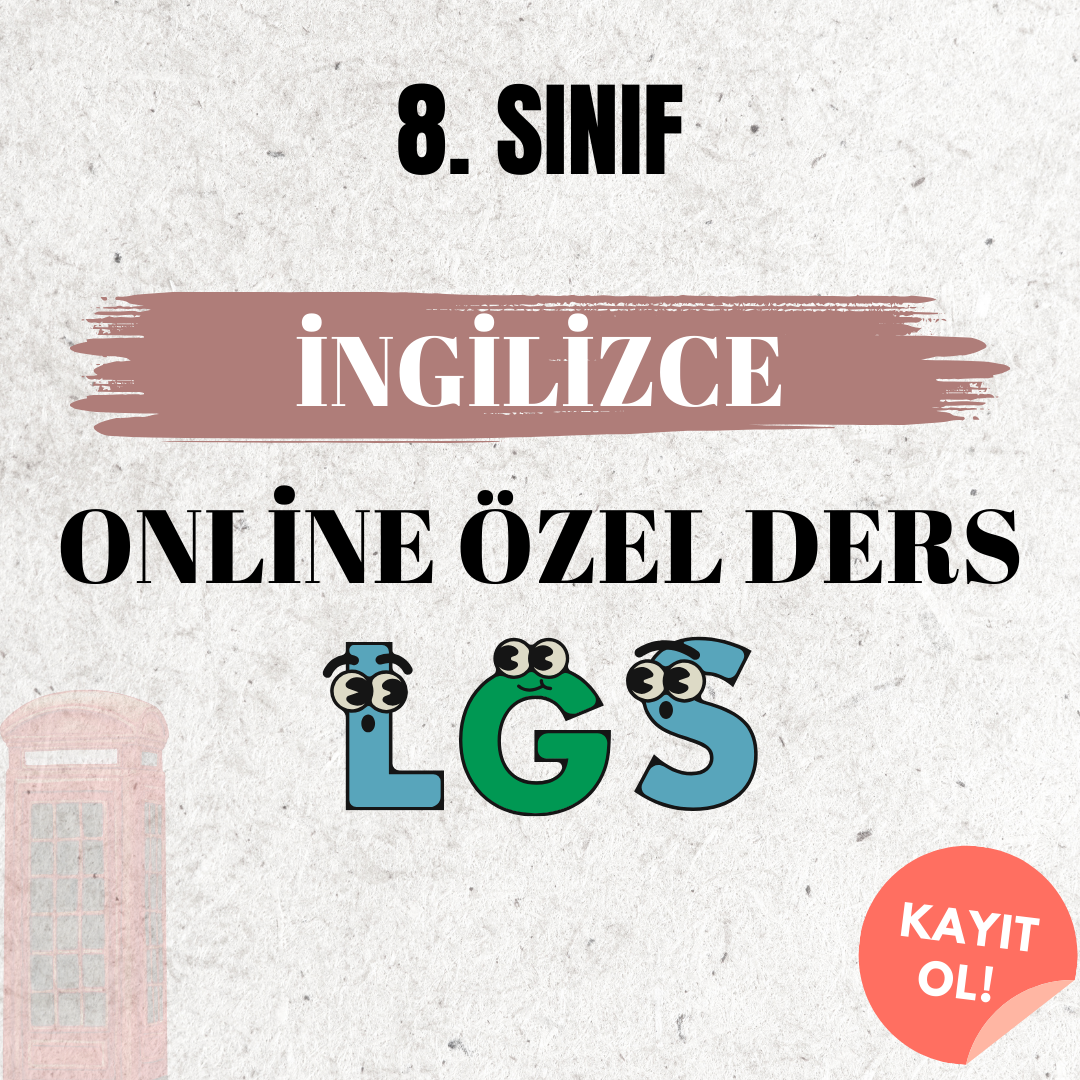 8. Sınıf İngilizce Online Özel Ders