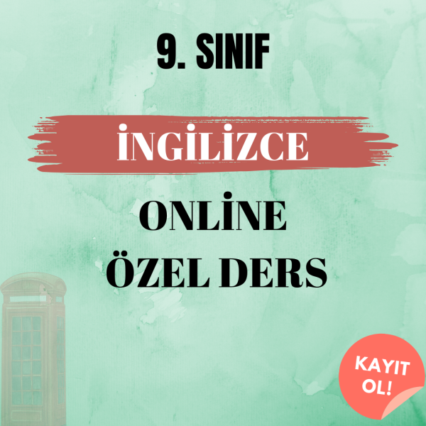 9. Sınıf İngilizce Online Özel Ders