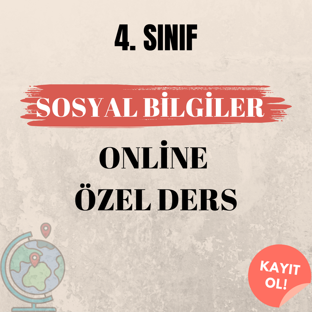 4. Sınıf Sosyal Bilgiler Online Özel Ders